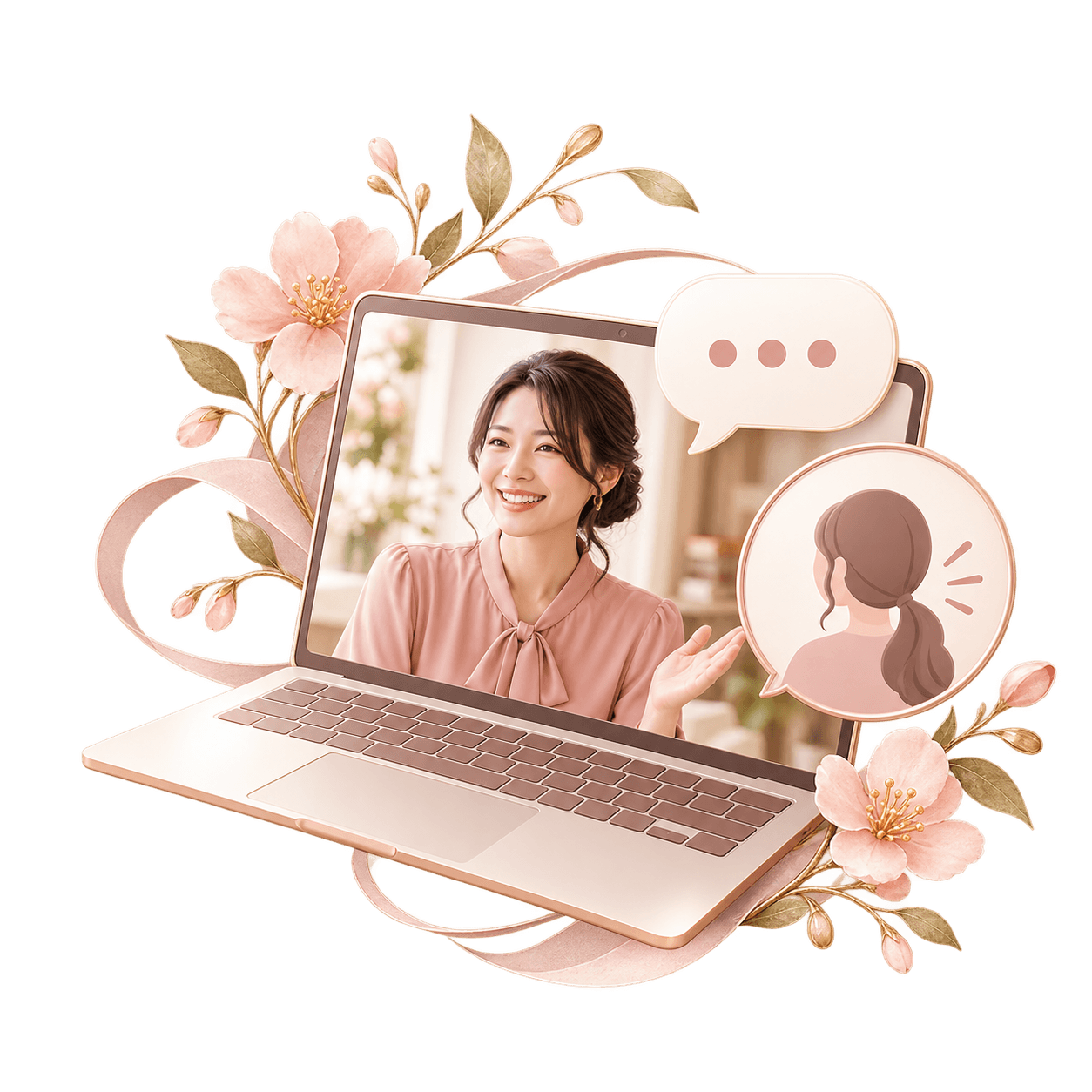 女性講師とのオンライン台湾華語レッスン