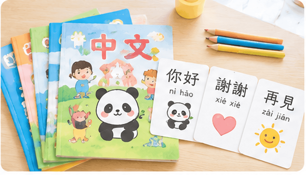 中国語の絵本と楽しい学習カード